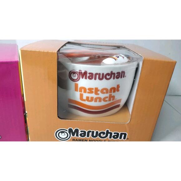 NEW~Maruchan Noodle Bowl With Chopsticks Bundle His & Hers Set - Picture 3 of 6